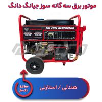 موتور برق سه گانه سوز 8.5 کیلووات جیانگ دانگ JD8500 THEB-LPG-NG
